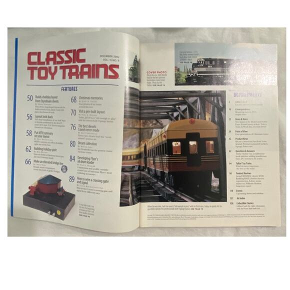 Vtg Lot 3 Classic Toy Trains Oct Nov Dec 2002 Magazine Holiday Layout Railroad - Picture 8 of 9
